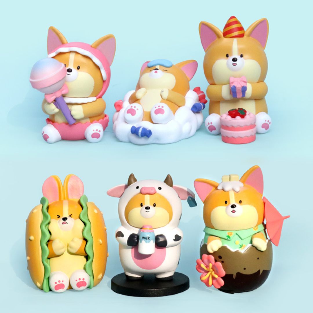 Cute Doggo Figurine Set For Dog Lovers