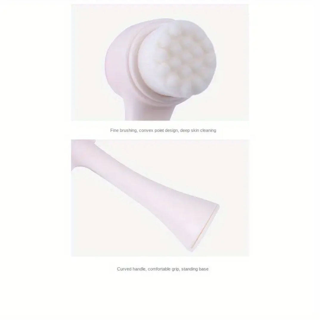 3D Double-Sided Soft Hair Silicone Face Wash Brush