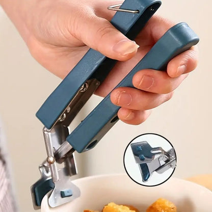 Stainless Steel & Silicone Kitchen Grippers Set With Coaster