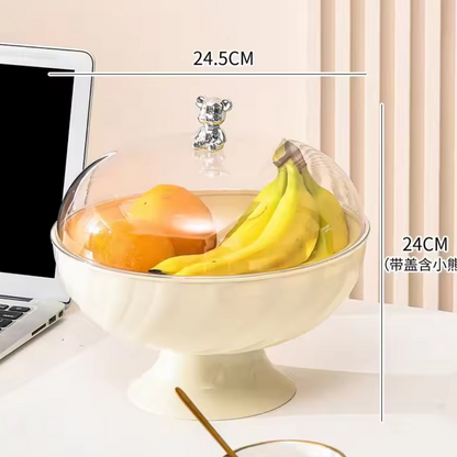 Creative Fruit Basket And Drainer With Lid