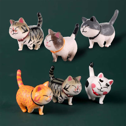 9 Pcs Cat Cute Mini Ornaments