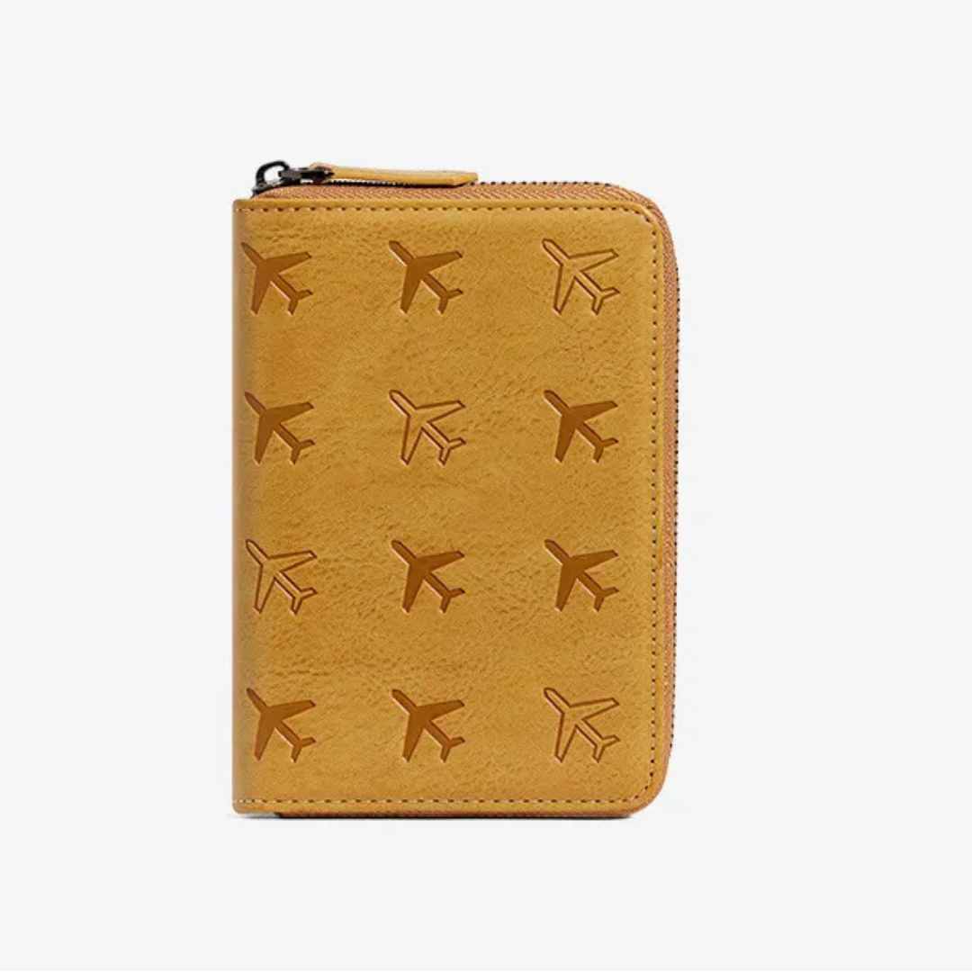 Compact Zipper Passport Cards Travel Holder