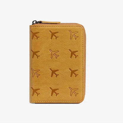 Compact Zipper Passport Cards Travel Holder